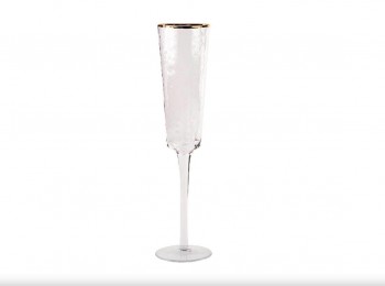 Бокал для шампанского Bloom с золотым кантом 150 мл.
