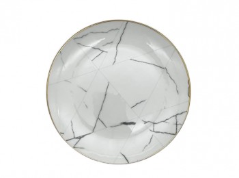 Тарелка Marble (белый мрамор) 16 см.