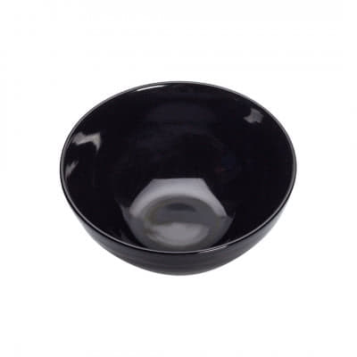 Салатник фарфор черный D-16,5 см