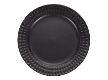 Тарелка черная Нуар 20 см.